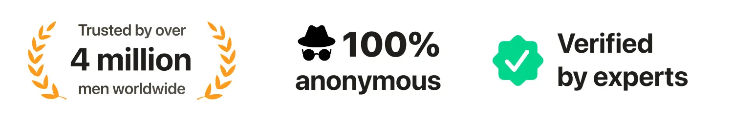 Trusted by 4 million men